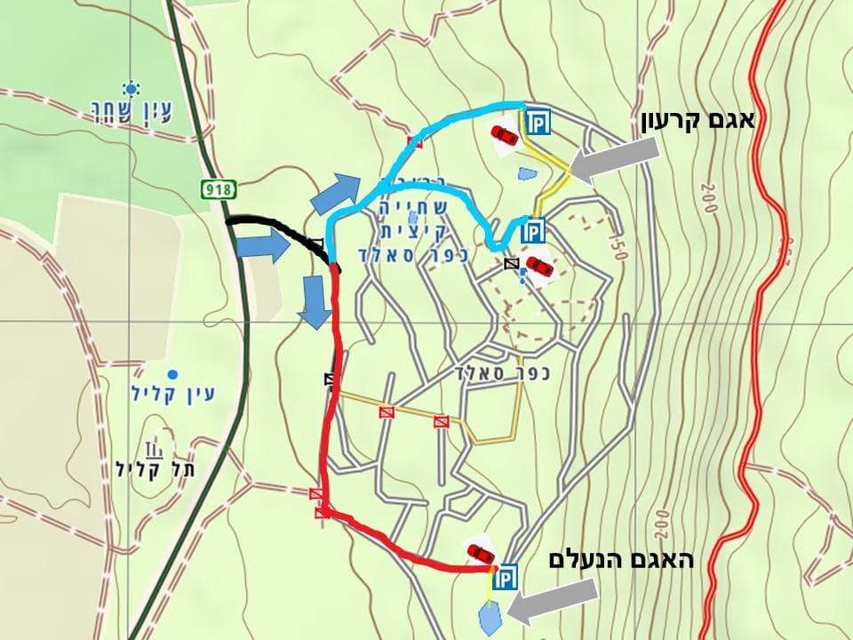 האגם הנעלם – כפר סאלד, ליד חורשת טל